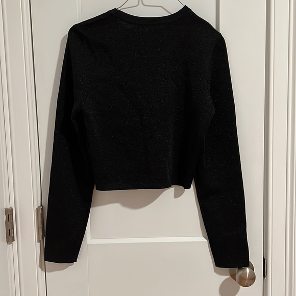 Alice & Olivia cropped sparkle sweater. Worn once - Picture 2 of 6